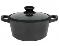 820-020 Кастрюля 4,0л с крышкой 24см MYSTERY в под.уп.(х6)Алюминий
